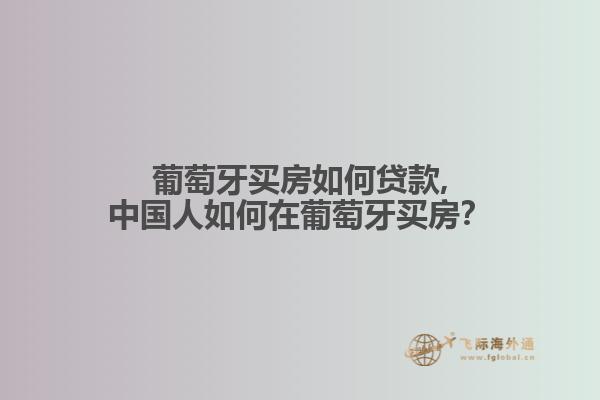 葡萄牙买房如何贷款,中国人如何在葡萄牙买房？
