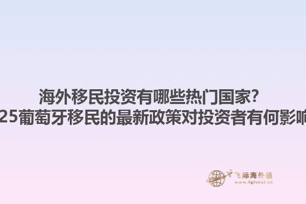 海外移民投资有哪些热门国家？2025葡萄牙移民的最新政策对投资者有何影响？1.jpg