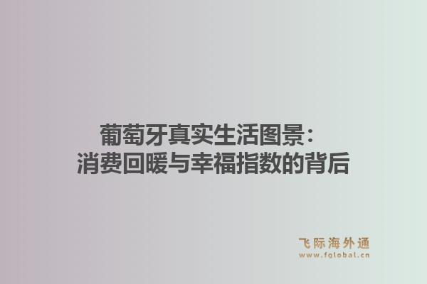 葡萄牙真实生活图景：消费回暖与幸福指数的背后1.jpg