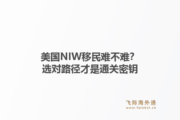 美国NIW移民难不难？选对路径才是通关密钥