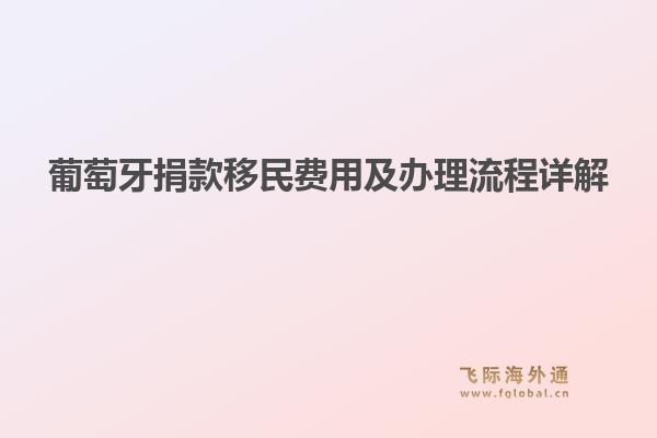 葡萄牙捐款移民费用及办理流程详解