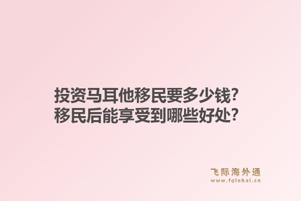 投资马耳他移民要多少钱？移民后能享受到哪些好处？