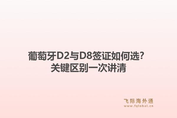 葡萄牙D2与D8签证如何选？关键区别一次讲清