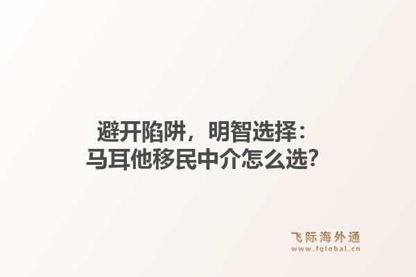 避开陷阱，明智选择：马耳他移民中介怎么选？