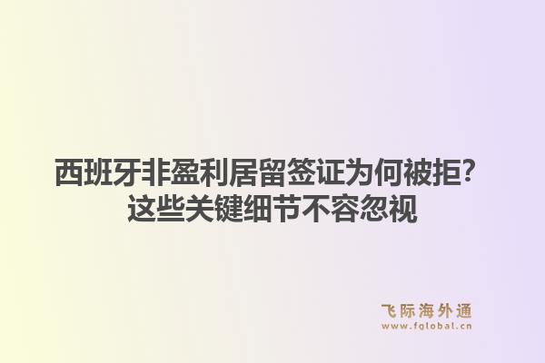 西班牙非盈利居留签证为何被拒？这些关键细节不容忽视1.jpg