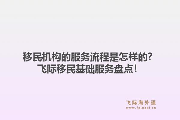 移民机构的服务流程是怎样的？飞际移民基础服务盘点！1.jpg