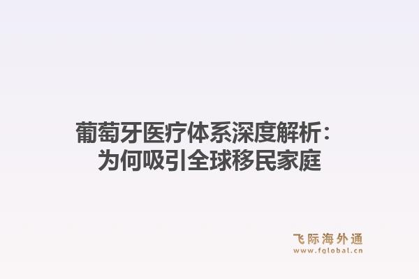葡萄牙医疗体系深度解析：为何吸引全球移民家庭