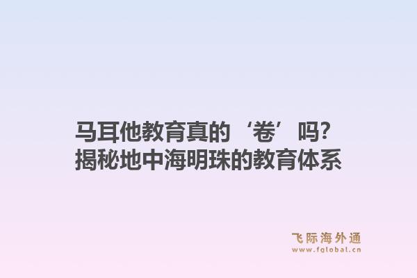 马耳他教育真的‘卷’吗?揭秘地中海明珠的教育体系1.jpg