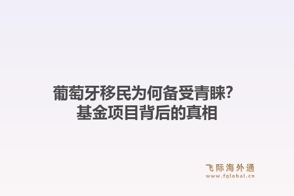 葡萄牙移民为何备受青睐?基金项目背后的真相1.jpg