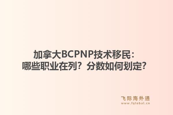 加拿大BCPNP技术移民：哪些职业在列？分数如何划定？1.jpg