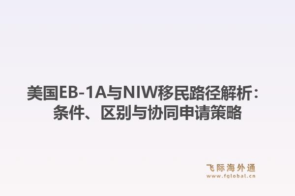 美国EB-1A与NIW移民路径解析:条件、区别与协同申请策略1.jpg